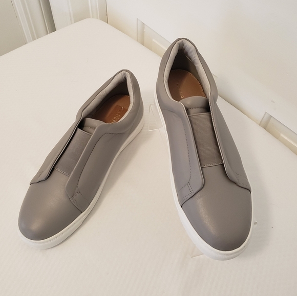 Halogen Shoes - Halogen Carmen Womens Grey Leather Slip On Size 8.5M Casual, Stylish